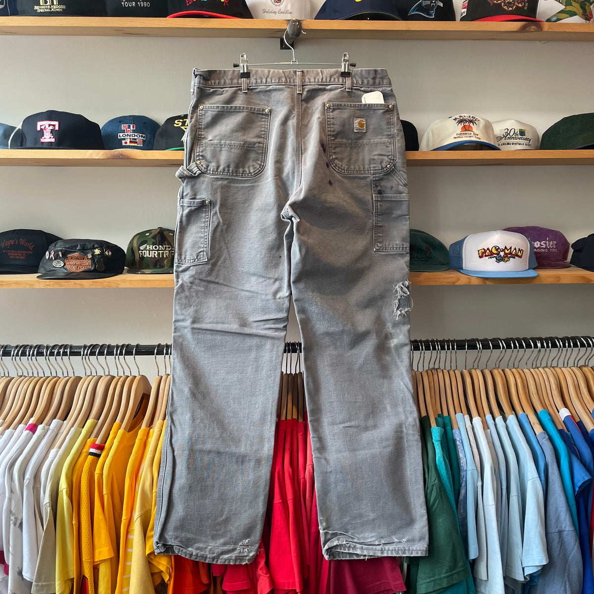 Modern 2014 Carhartt Gray B01 Double Knee Pants – CobbleStore Vintage