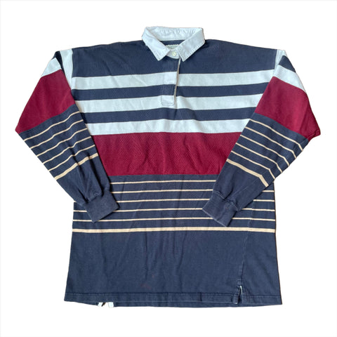 Vintage 90's Britches Striped Long Sleeve Rugby Shirt