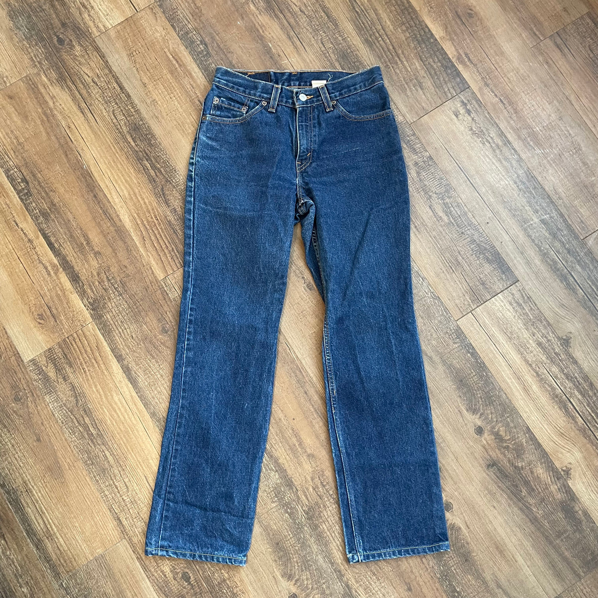 Vintage 90s Levis 517 Dark Wash Boot Cut Jeans – CobbleStore Vintage