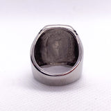 Modern Y2K Skull and Crossbones Stainless Steel Signet Ring