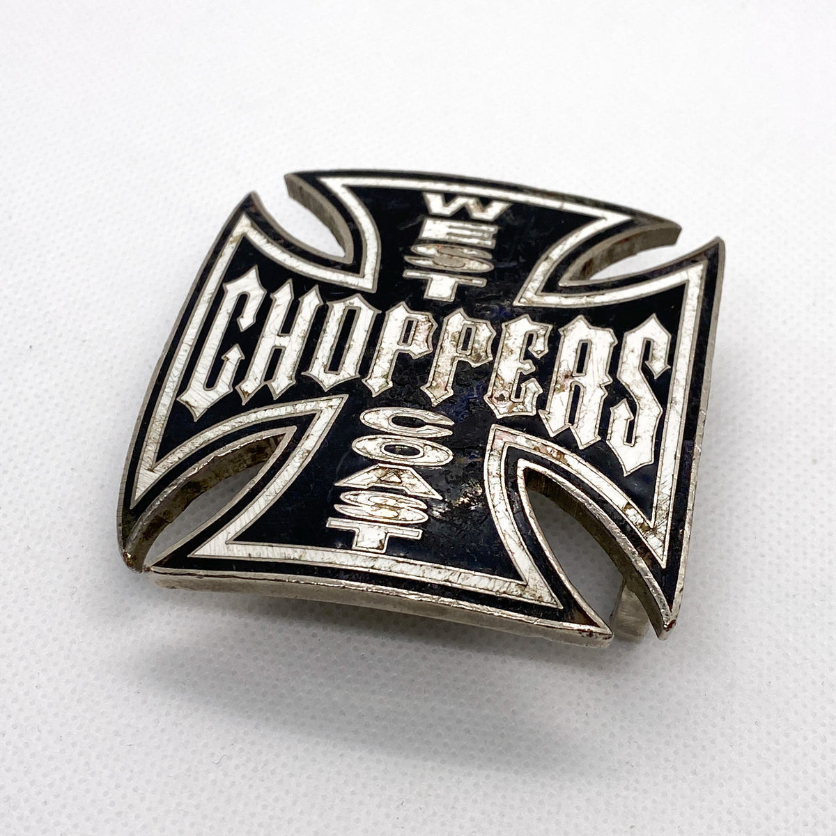 Vintage 2003 West Coast Choppers Iron Cross Belt Buckle