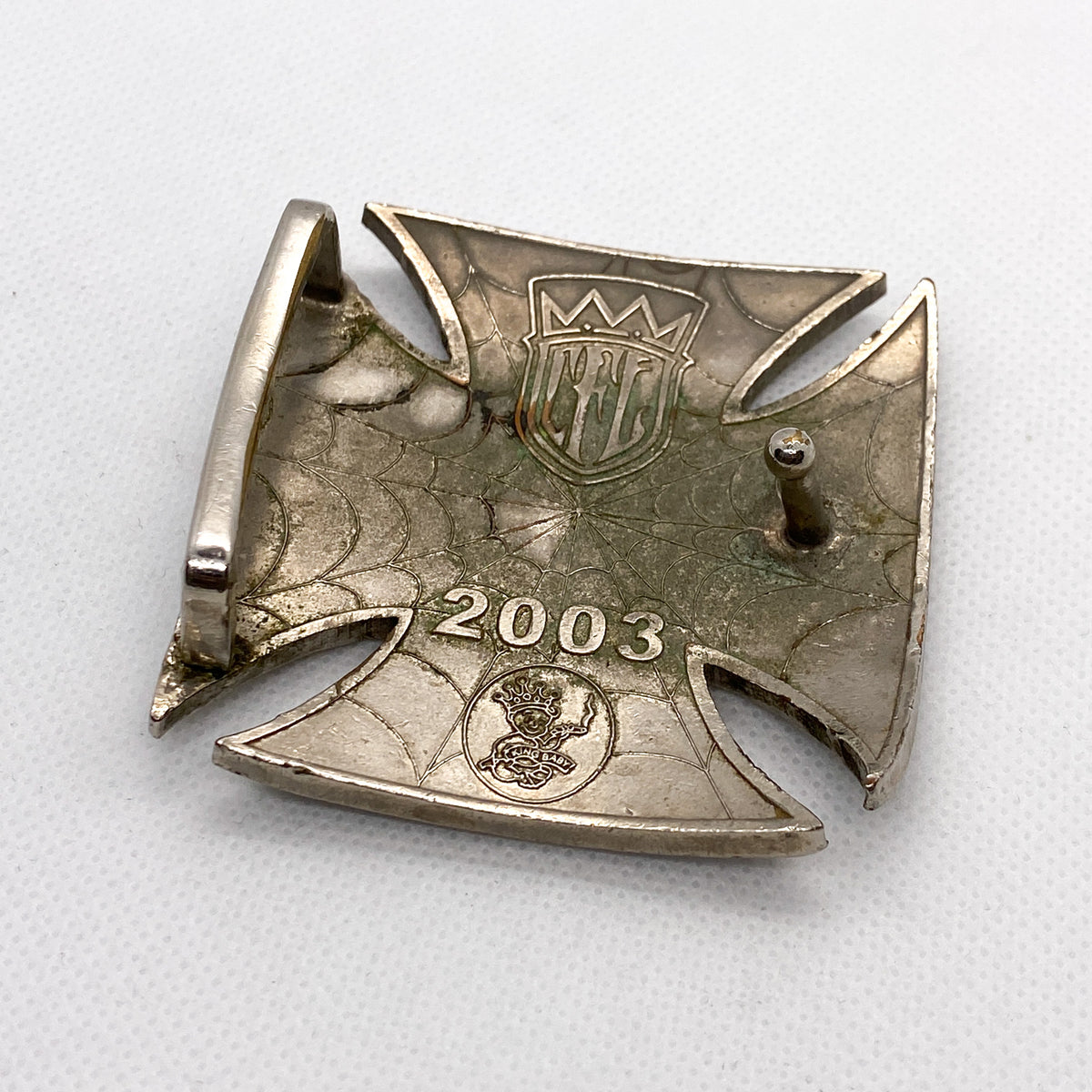 30's シカゴ万博　vintage initial buckle Vintage CAPEWELL 95th Anniversary Belt Buckle 1881-1976 Rare
