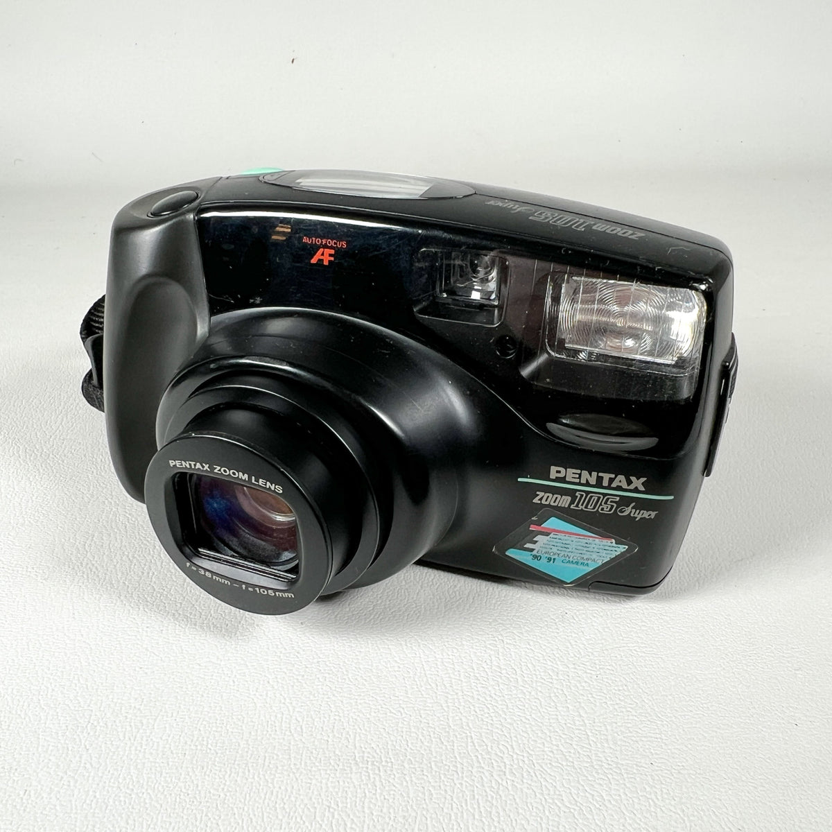 Vintage 1990 Pentax Zoom 105 Super Point & Shoot 35mm Film Camera