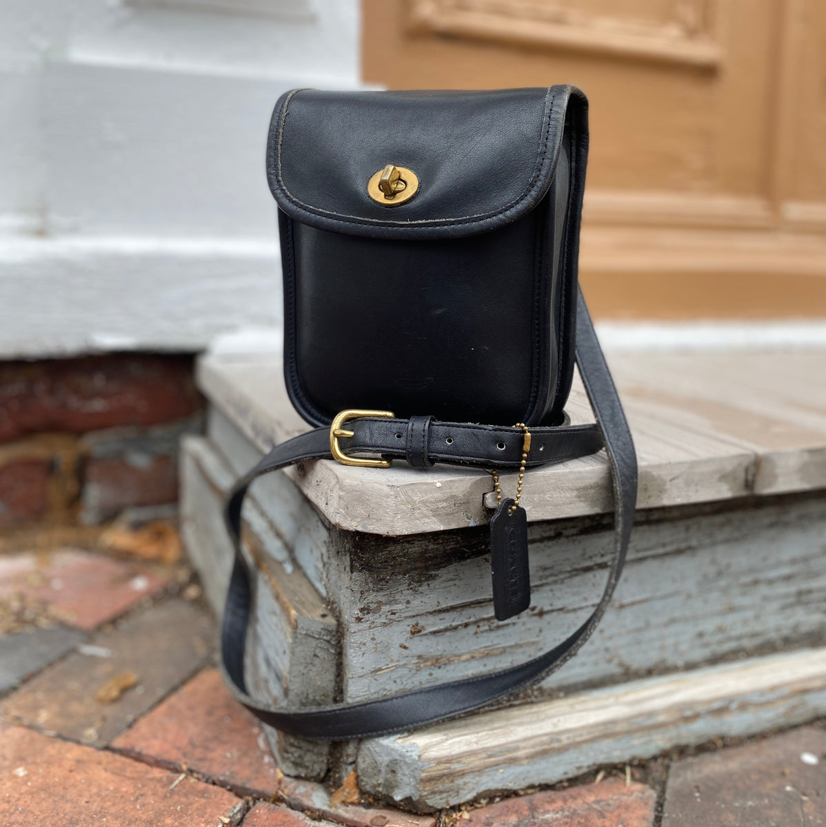 VINTAGE COACH popular SCOOTER BAG 9978 BLACK