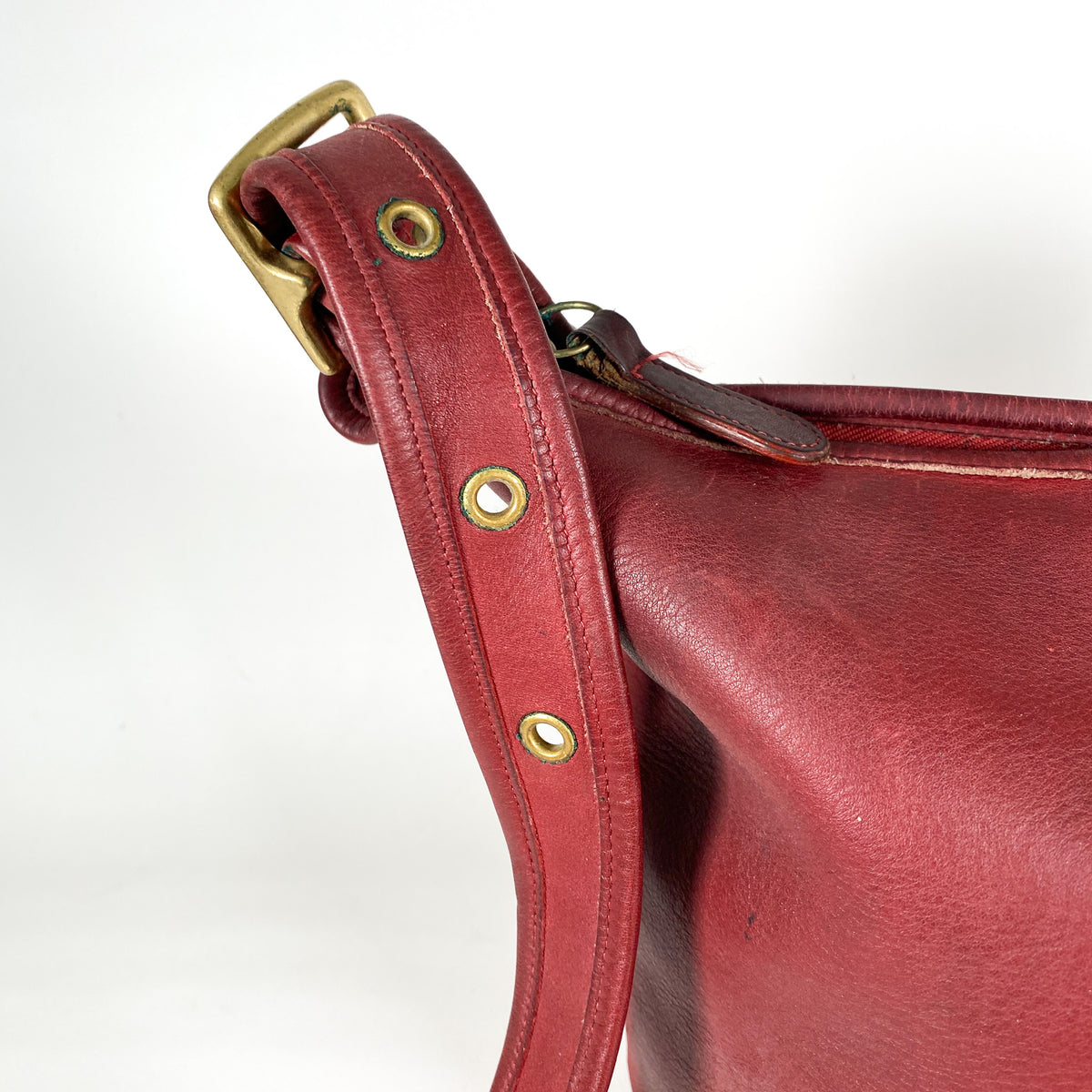 COACH Red Leather Bucket Bag