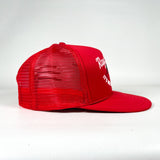 Vintage 80's Ray Stevens “It’s Me Again, Margaret!” Red Mesh Trucker Hat