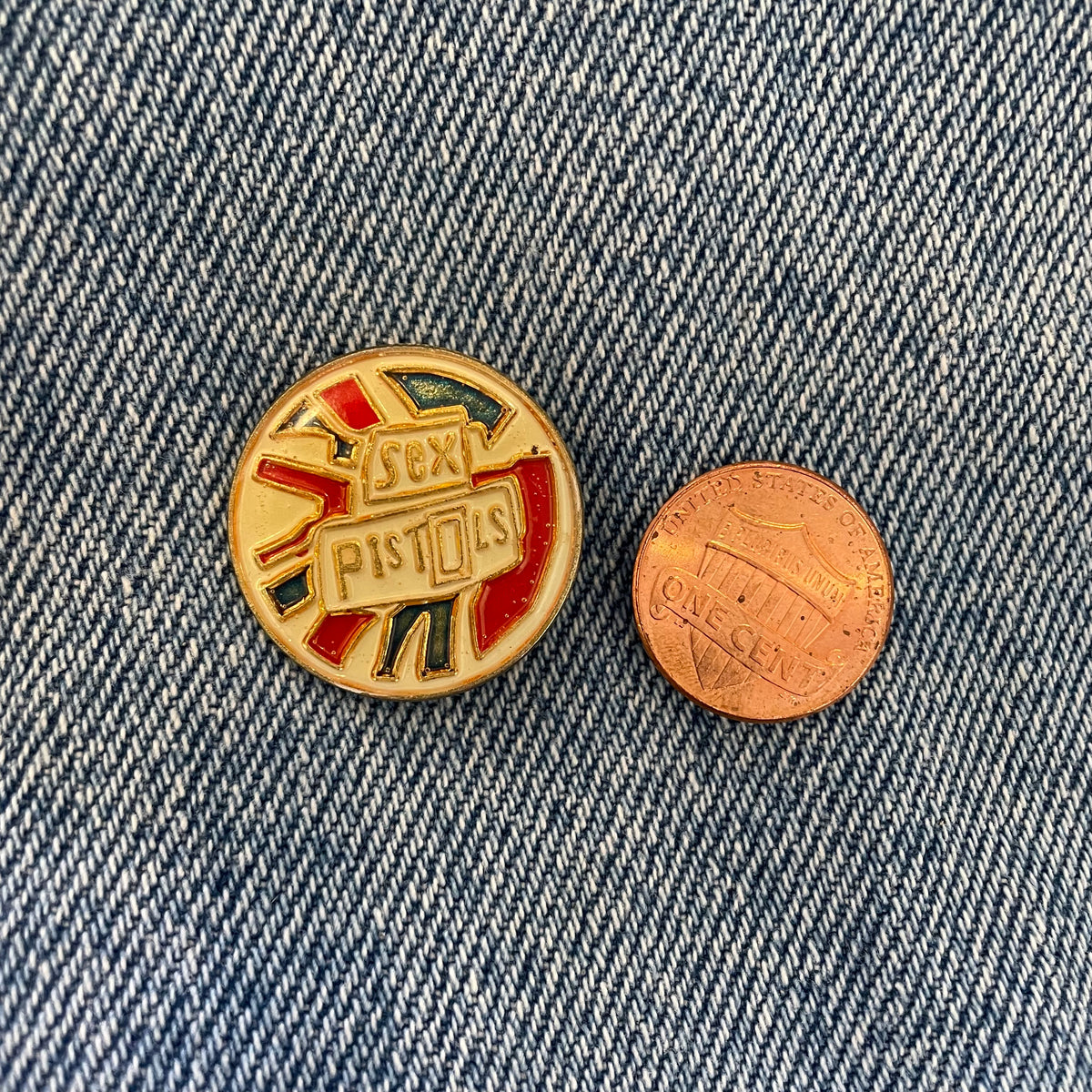 70s ヴィンテージ Sex Pistols 公式 ピンバッジ Pins Vintage 70's Sex Pistols Union Jack Enamel Pin – CobbleStore Vintage