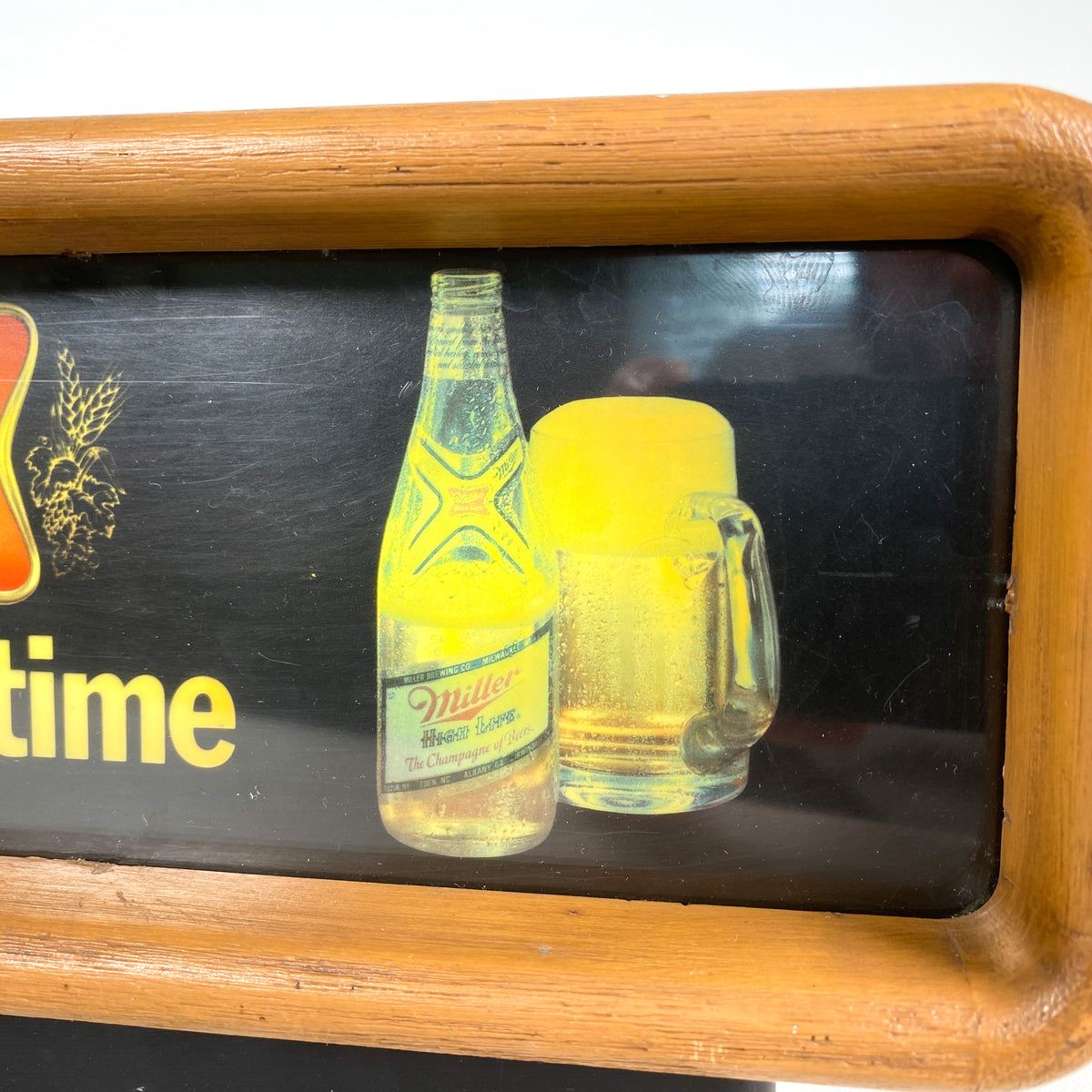 Vintage 80's Miller Beer It's Miller Time Bar Light – CobbleStore