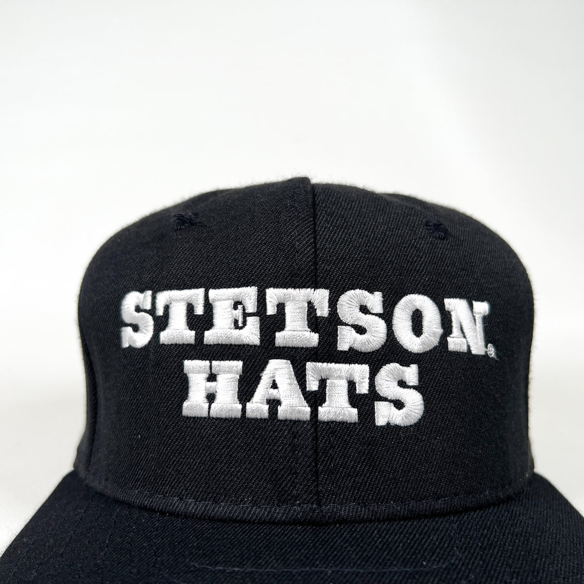 Vintage 90's Stetson Hats Black Snapback USA Made Hat
