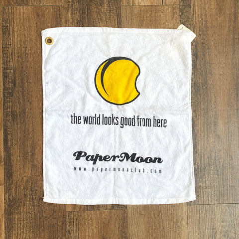 Vintage 90's Paper Moon Strip Club Golf Towel