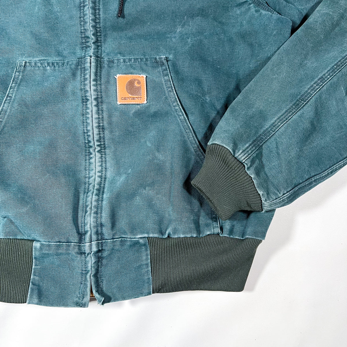 Vintage 90's Carhartt Duck Active Hooded Workwear Jacket