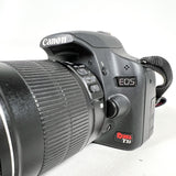 Modern 2009 Canon EOS Rebel T1i Kit w/ 18-135mm & 70-300mm Lenses DSLR Digital Camera