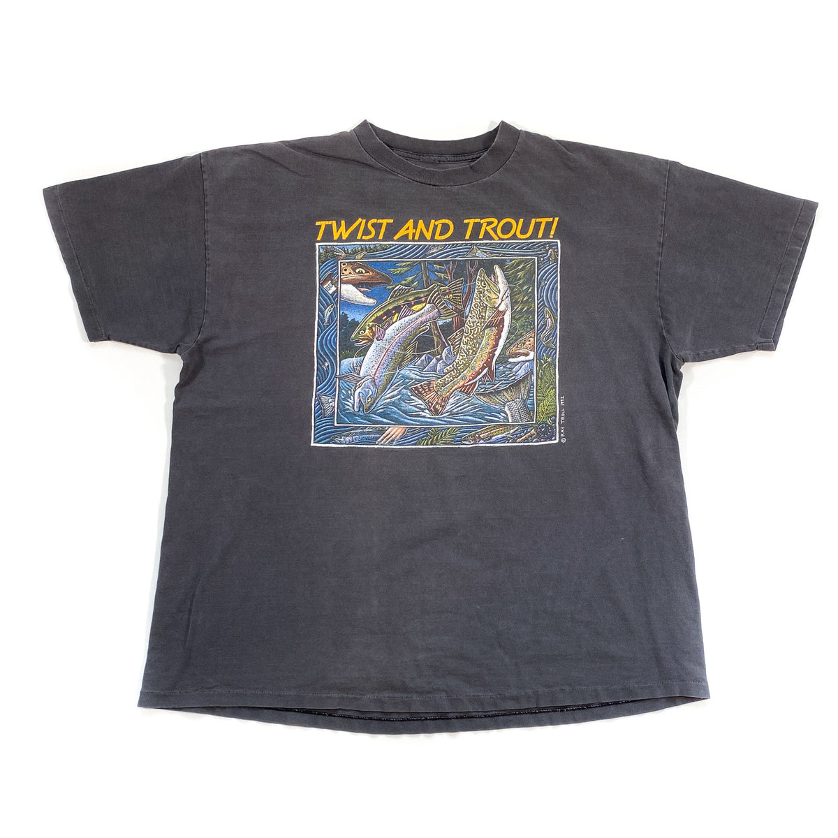 Vintage 1992 Twist and Trout Fish Ray Troll T-Shirt – CobbleStore Vintage