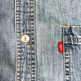 Modern Y2K Levi’s Jeans Light Wash Denim Button-Up Shirt