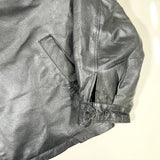 Vintage Y2K Phase Two Genuine Black Leather Jacket