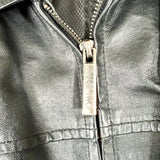 Vintage Y2K Phase Two Genuine Black Leather Jacket