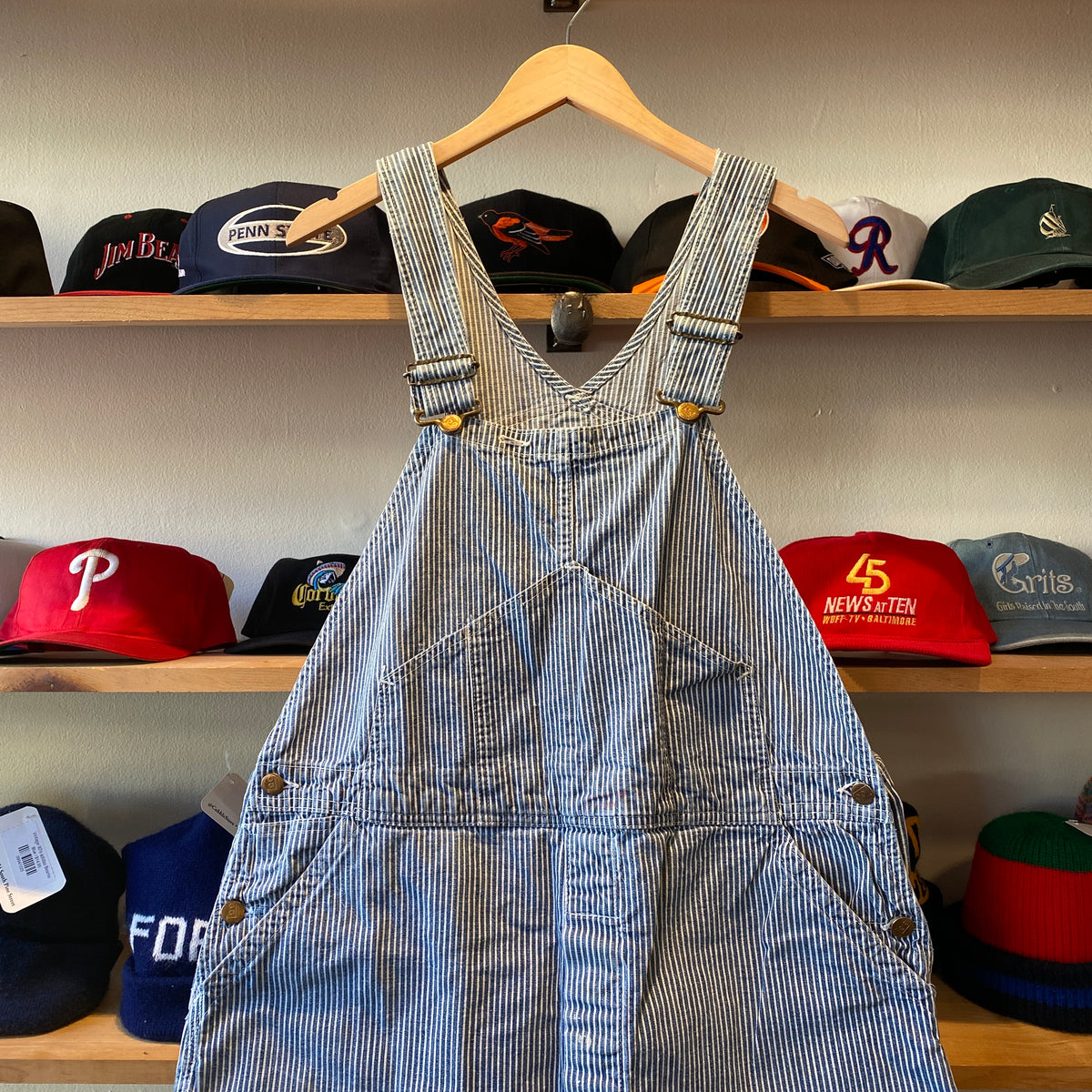 50s Lee hickory overall ロングL オーバーオール 50s Lee hickory overall ロングL オーバーオール Vintage 50's