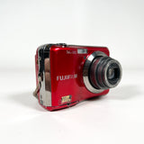 Modern 2010 Fujifilm FinePix AX250 Red 14MP Digital Camera