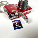 Modern 2010 Fujifilm FinePix AX250 Red 14MP Digital Camera
