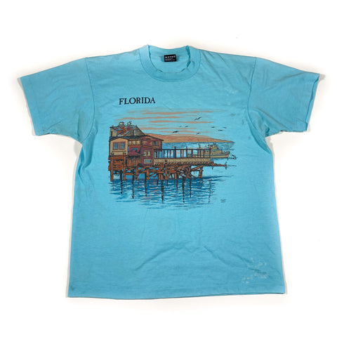 Vintage 90's Florida Dock Souvenir T-Shirt
