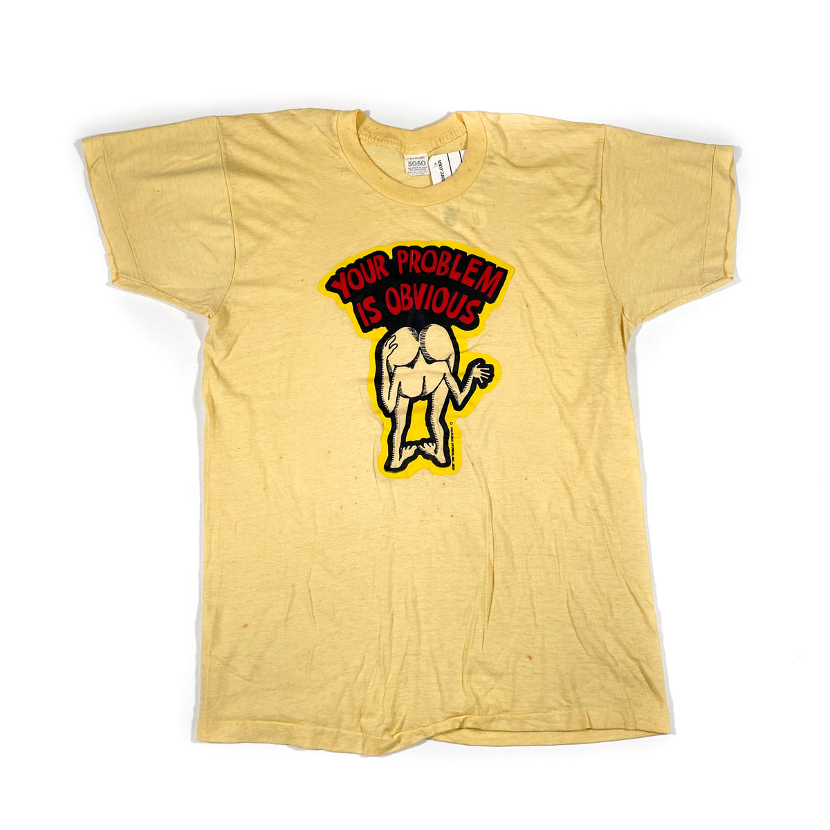 YOUR PROBLEM IS OBVIOUS 1970s ビンテージ USA製 Vintage 1973 Your Problem is Obvious T-Shirt – CobbleStore Vintage