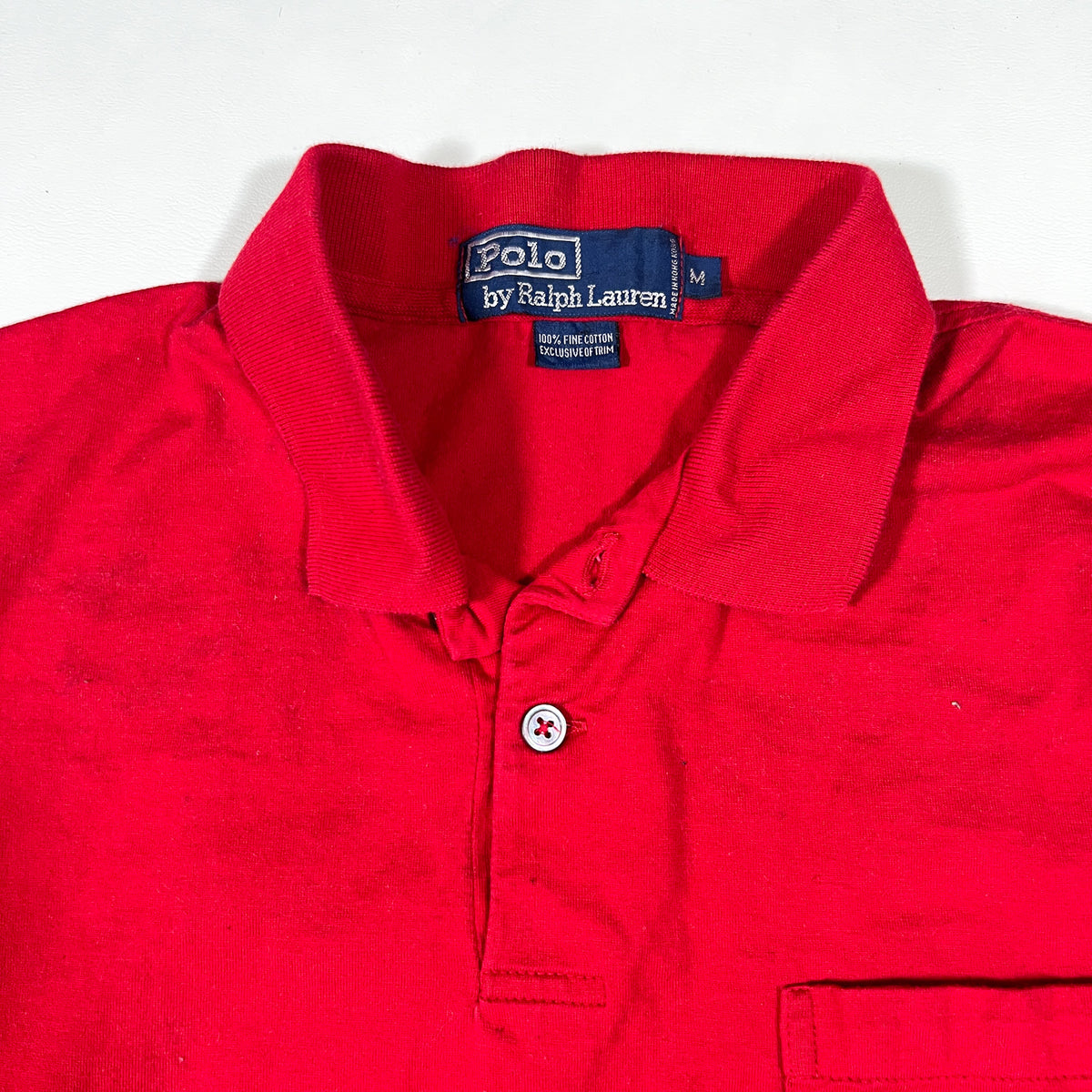 Vintage 90's Polo by Ralph Lauren Red Crest Logo Polo Shirt
