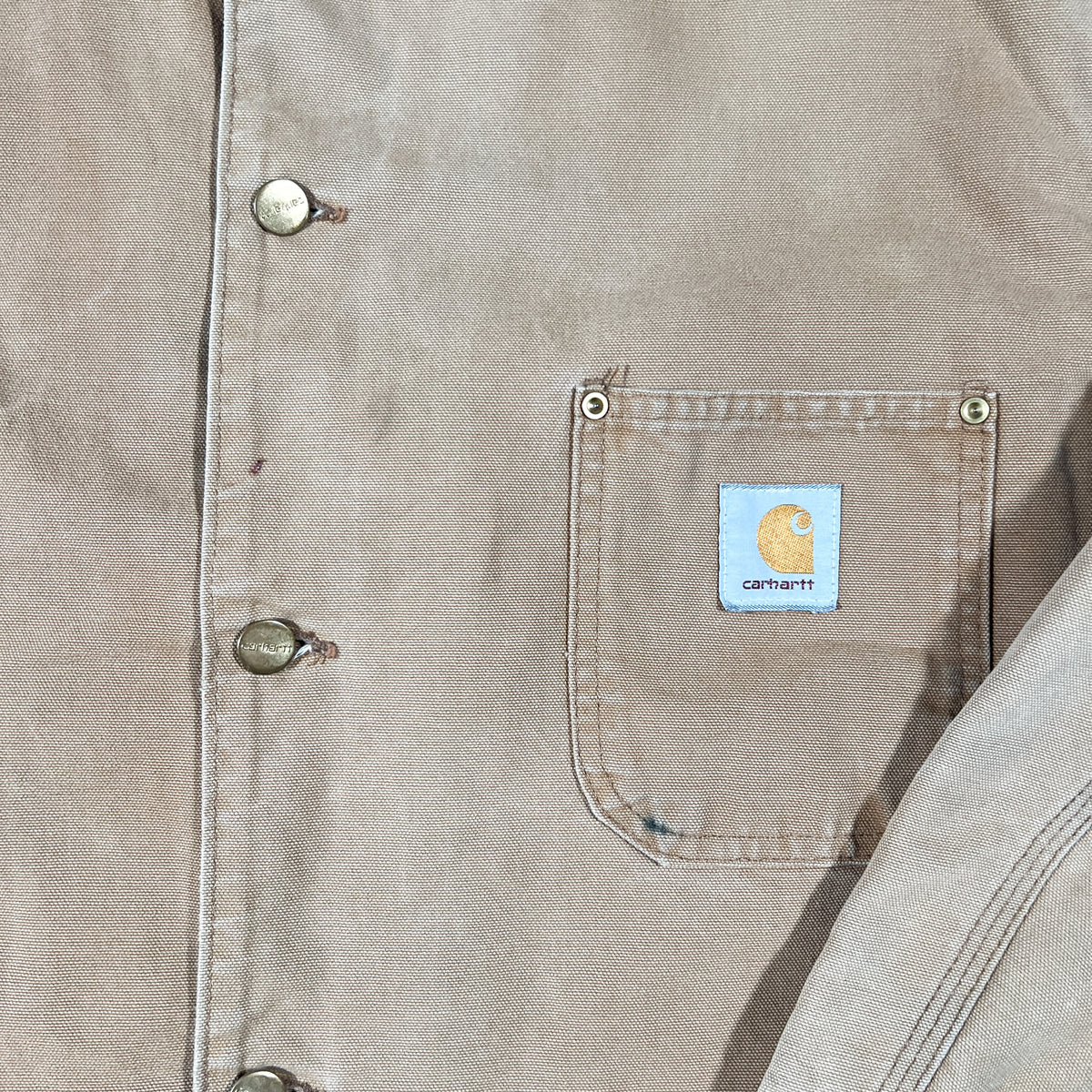 Vintage 90's Carhartt Blanket Lined Chore Coat Jacket