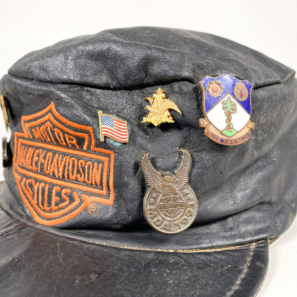 Vintage 90's Harley Davidson Leather Hat – CobbleStore Vintage