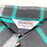 Vintage 80's Five Brother Heavy Cotton Deadstock Flannel Shirts