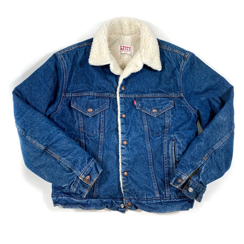 Vintage 80's Levi's Sherpa Lined Denim Jacket