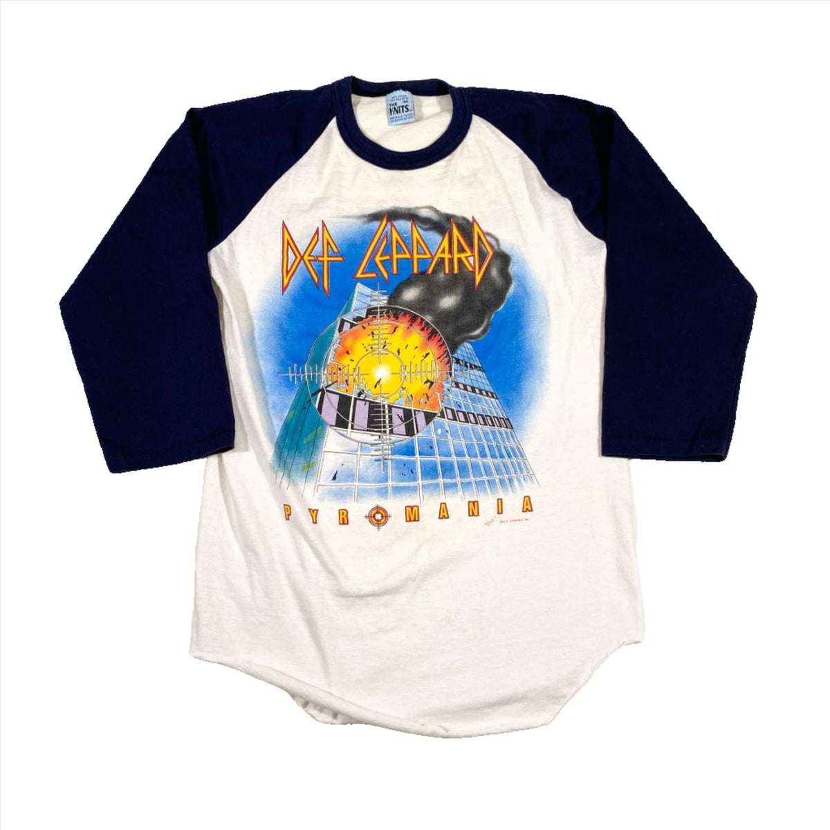 def leppard 1983 tour t shirt dress Vintage 1983 Def Leppard Pyromania Tour Band T-Shirt – CobbleStore Vintage