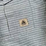 Vintage 90's Nike ACG Blue Micro-Check Button-Up Shirt