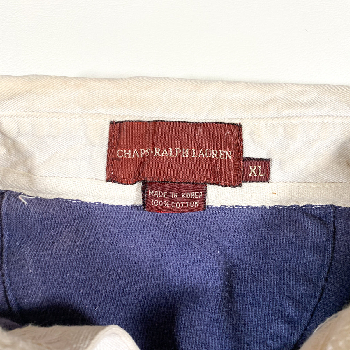 Vintage Chaps Ralph Lauren? Can't seem to find a red label like this on the  interwebs. Any clue on date? : r/vintage