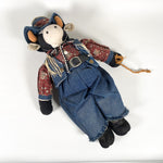 Vintage 90's Cow Boy Plush Stuffed Animal