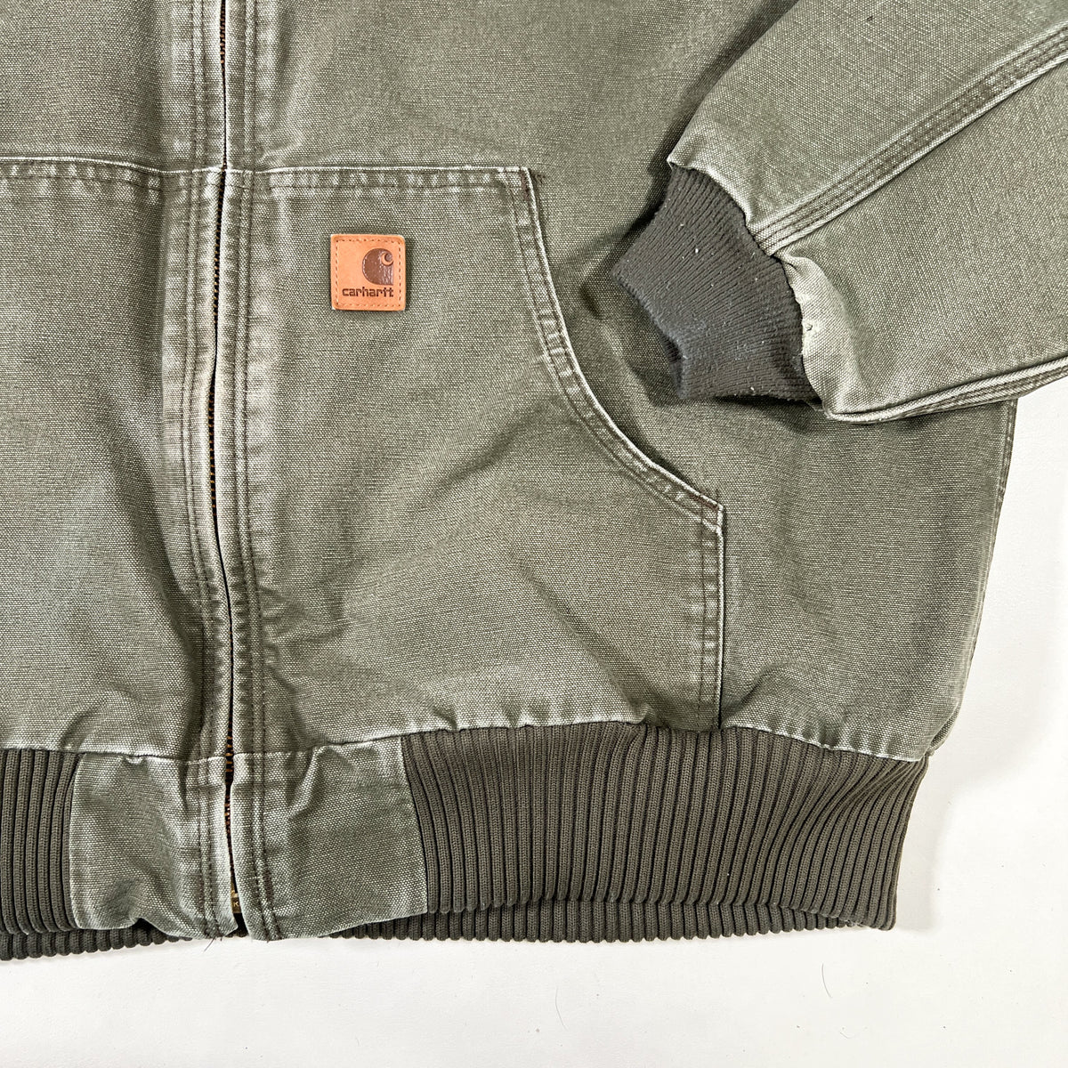 Modern 2013 Carhartt J130 ARG Army Green Active Jacket XXL 
