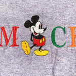 Vintage 90's Mickey Mouse Spellout Embroidery T-Shirt