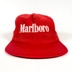 Vintage 80's Marlboro Spellout Corduroy Hat