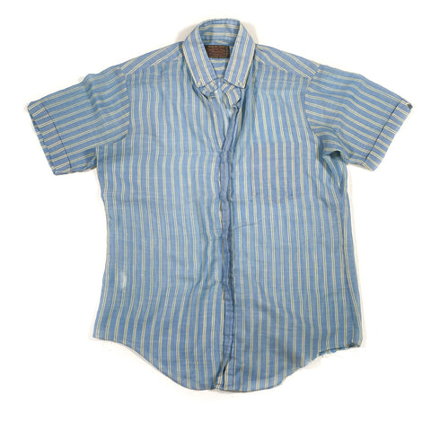 Vintage 60's Braidburn Paper Thin Thrashed Button Up Shirt