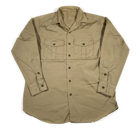 Vintage 40's Long Sleeve Poplin Button Up Work Shirt