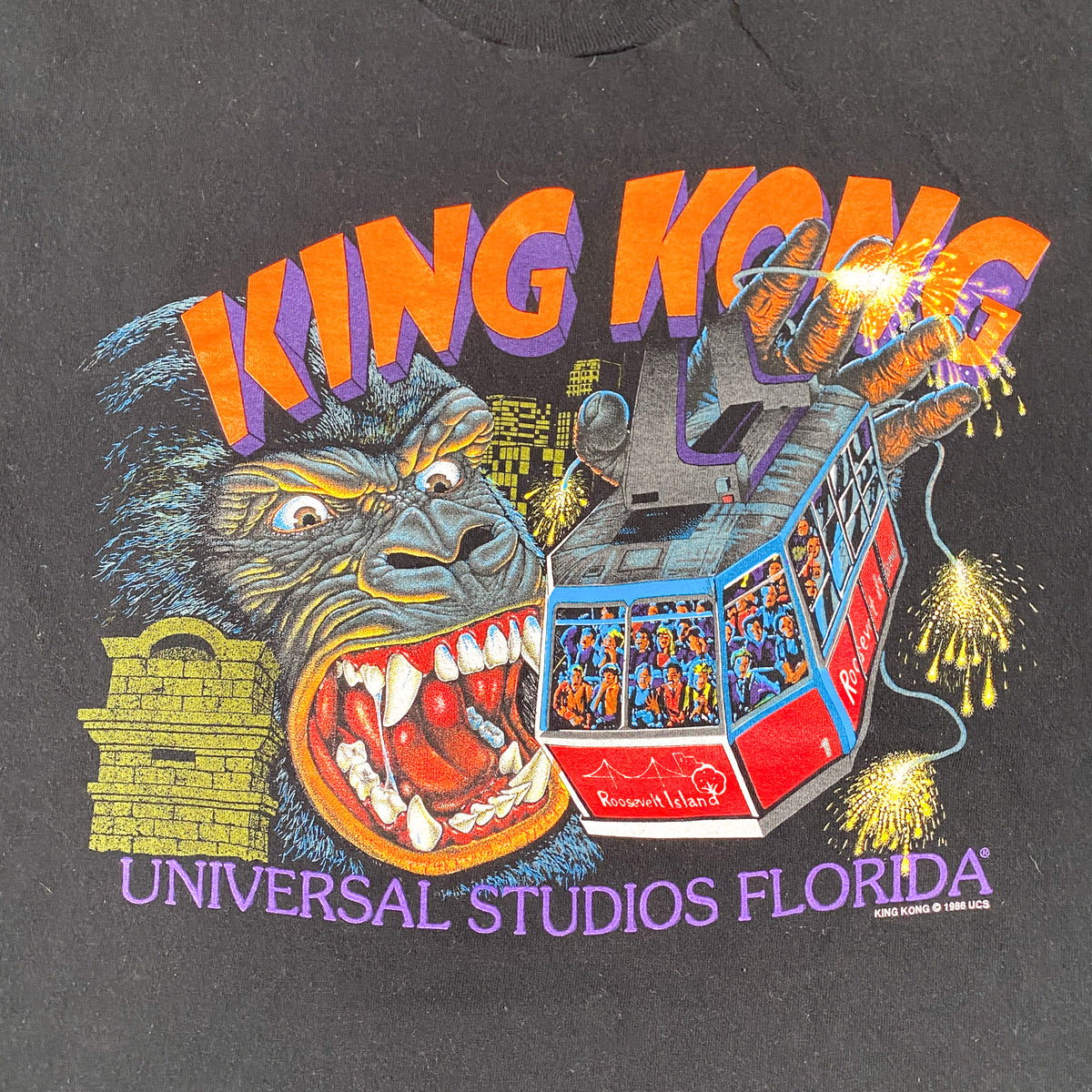 Vintage 1986 Universal Studios King Kong Ride T-Shirt