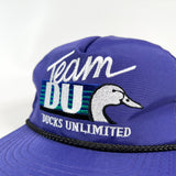 Vintage 90's Team DU Ducks Unlimited Purple Rope Hat