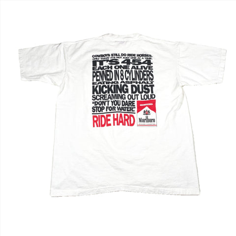 Vintage 90's Marlboro Ride Hard Pocket T-Shirt