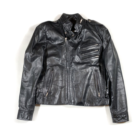 Vintage 90's Chess King Leather Motorcycle Jacket