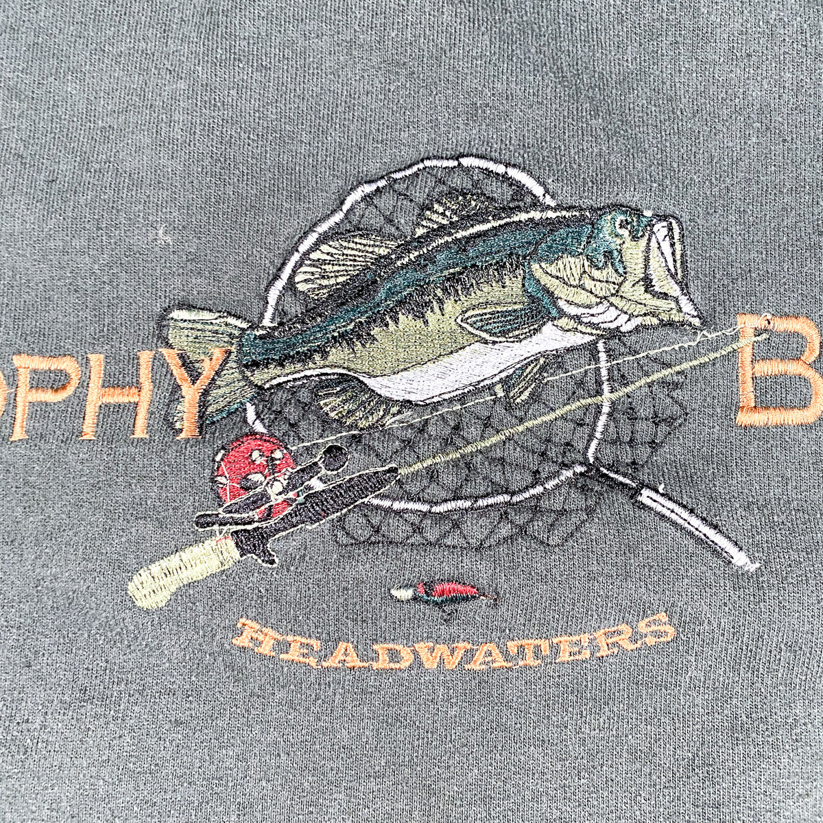 Vintage BASS Fish outlet Knit Sweatshirt