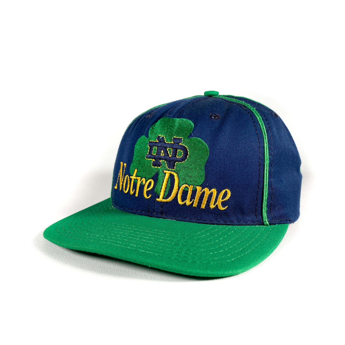 Vintage Notre Dame Snapback Vintage 90's Notre Dame Pinstripe The