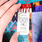 Vintage 90's Ozark Mountain Native American Sleeveless Button Up Shirt