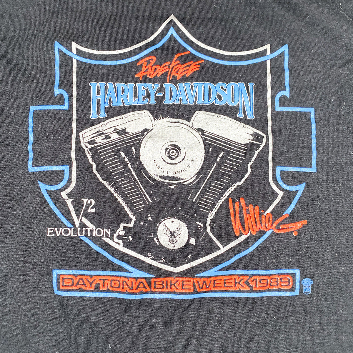 Vintage 1989 Daytona Bike Week Harley Motorcycle T-Shirt