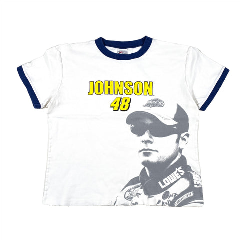 Vintage Y2K Jimmie Johnson NASCAR Ringer T-Shirt
