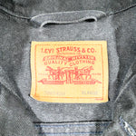 Vintage 1995 Levis Black Denim Jean Jacket