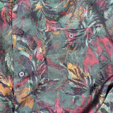 Vintage 80's Jazzman Abstract Floral Rayon Button Up Shirt